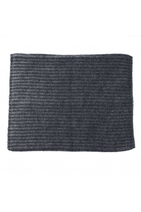 PURE CASHMERE NECK SCARF Gray Medium Melange