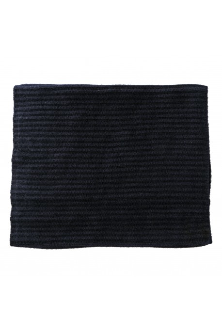 PURE CASHMERE NECK SCARF Blue Navy