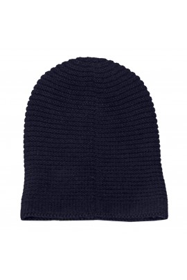 Cappello in puro cashmere blue