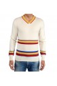 PURE CASHMERE MULTYCOLOR SWEATER