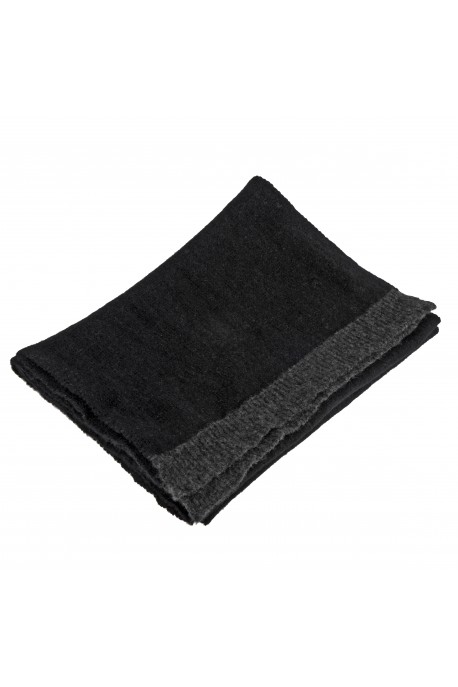 PURE CASHMERE LIGHT SCARF Black