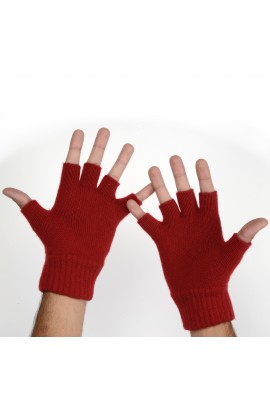 PURE CASHMERE GLOVES Red