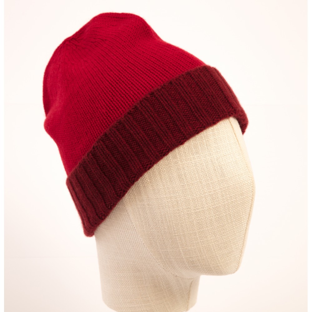 Cappello Uomo Bi-Colore in Cashmere