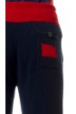 PANTALONE IN PURO CASHMERE BLUE NAVY