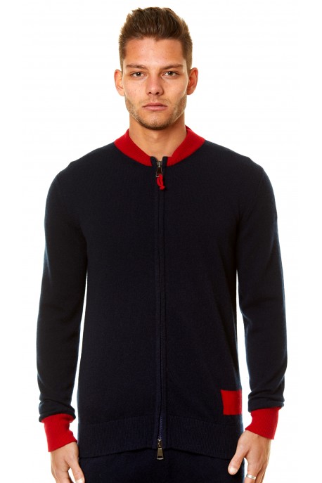 PURE CASHMERE FULL ZIP CARDIGAN