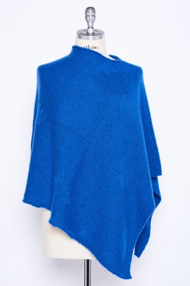 Poncho in puro cashmere