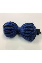 Pure Cashmere Bow Tie Blue&Black