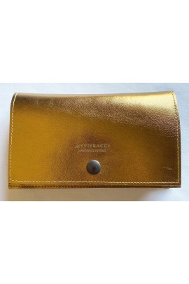 Gold Leather Tobacco Pouch