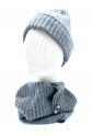 Pure Cashmere Neck Warmer with buttons closure