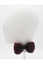 Pure Cashmere Red and Grey Bow Tie