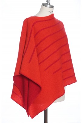 Poncho in puro cashmere