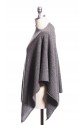 Poncho asimmetrico in puro cashmere