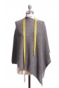 Pure Cashmere Asymmetric Poncho