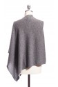 Poncho asimmetrico in puro cashmere