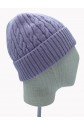 Lilac Color Cashmere Knitted Beanie