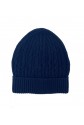 Navy Blu Color Cashmere Wool Knitted Beanie