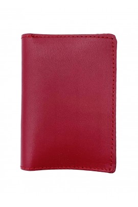 Red Leather Card Holder