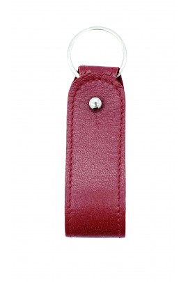 Red leather Keychain